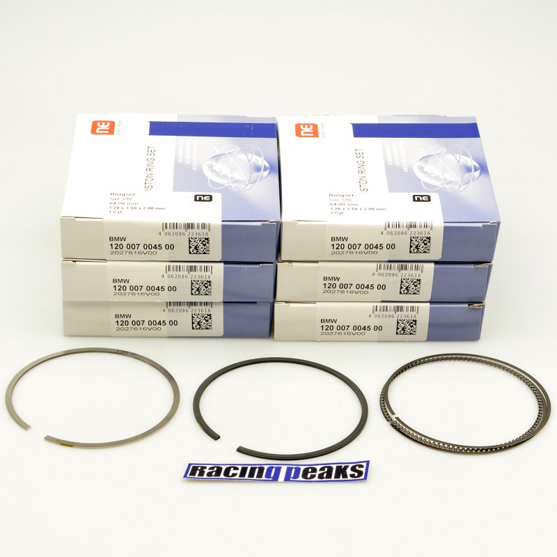 Piston rings x6 for BMW S55B30 M2 M3 M4 Competition CS Racing