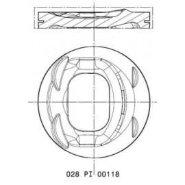 Mahle piston 76.75 x1 for VW Audi A3 Golf Jetta Passat Tiguan 1.4TSI CAXA