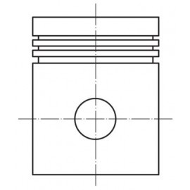 Mahle piston 89.67 x1 for Volvo B20A B20B B20E 140 240 2.0 1969-1974