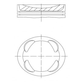 Mahle piston 77.00 x1 for Mini Copper Clubman Countryman Paceman 1.6L N12 N16