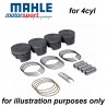 MAHLE forged engine piston kit for Mitsubishi 4B11T 2.0T EvoX Lancer 16v 86.50