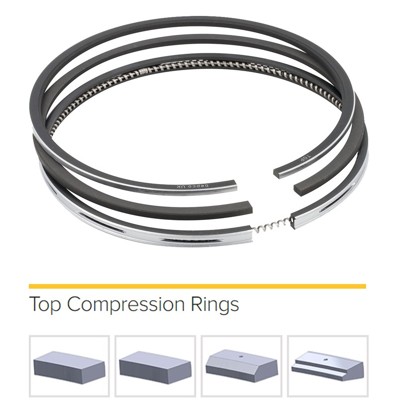 Hastings 2C139 piston rings x8 for Chevy SBC 302 322 327 350 AMC 327 v8 4.000