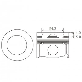 Piston set for Mazda 6 CX-5 CX-8 2.2D Skyactiv-D 2011- SHY1 SHY4 SHY6 SHY8