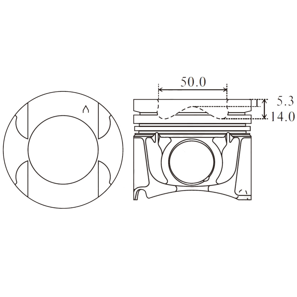 Piston set for Nissan Pathfinder Navara EX30d FX30d M30d QX70 3.0d V9X 2008-2015