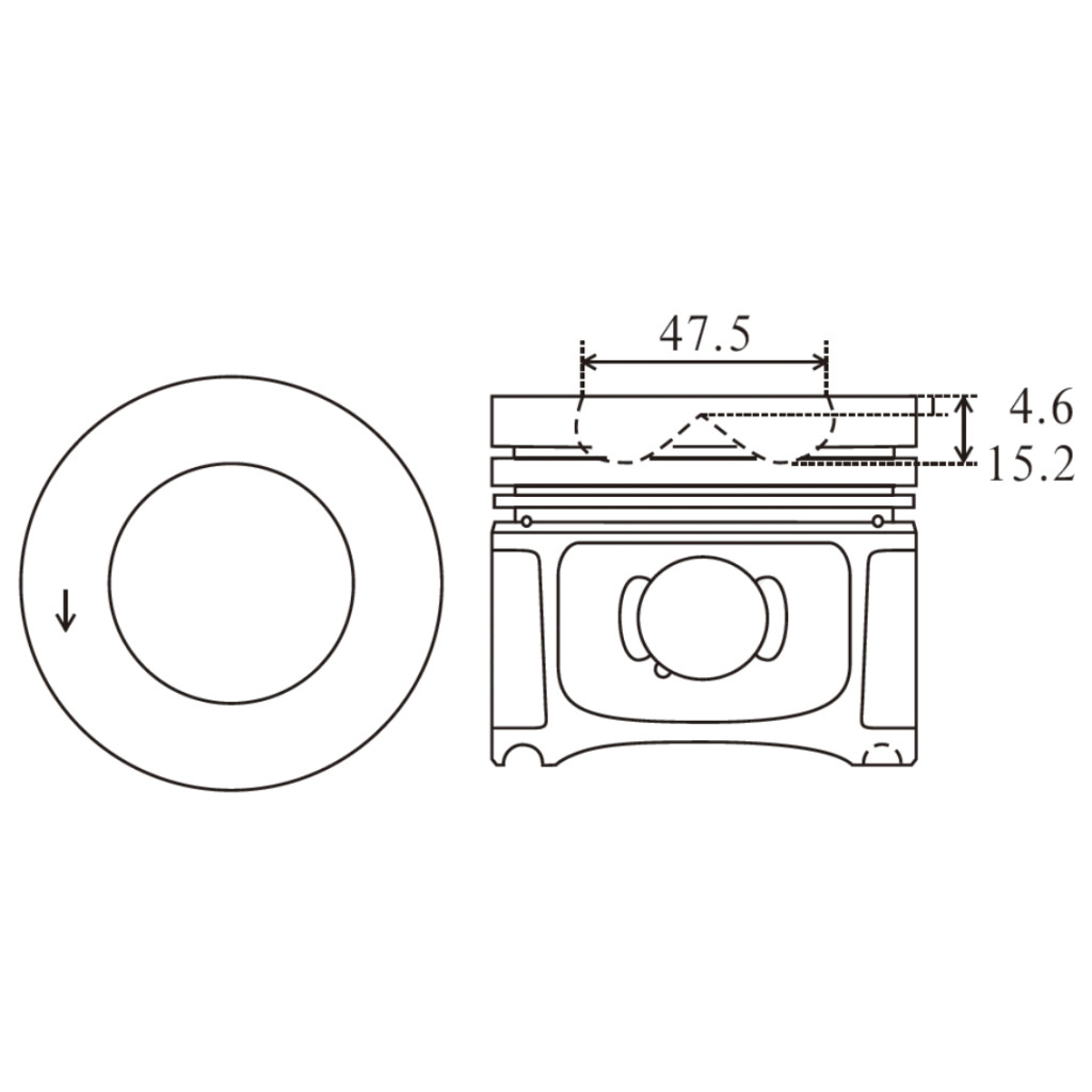 Piston set for BMW 120d 318d 320d 420d 520d X1 X3 18d 20d 2005- N47D20