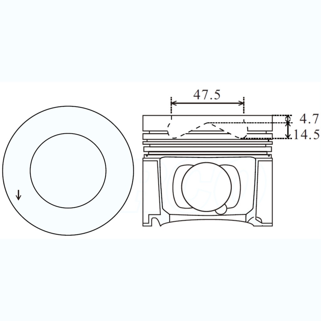 Piston set for BMW 330d 335d 430d 530d 535d 730d X3 X5 X6 30d 35d 2011- N57D30