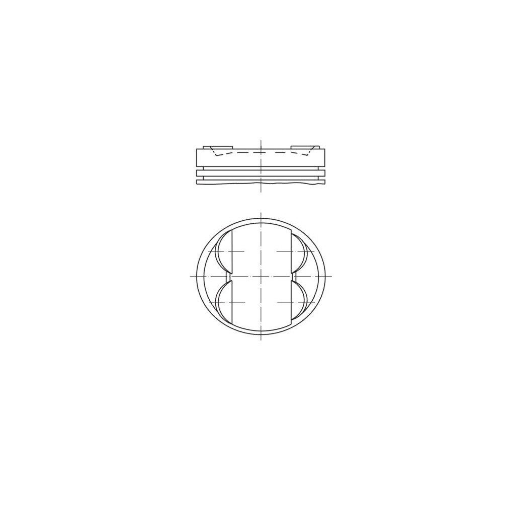 MAHLE piston 99.00 x1 for Porsche 911 3.8 Carrera S 4S M97.01