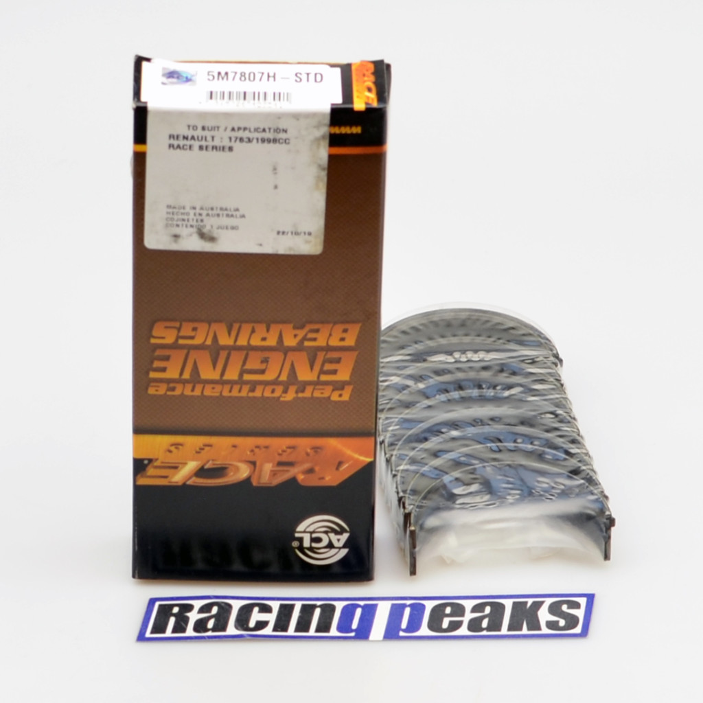 ACL Race 5M7807H main bearings for Renault 1.8L 2.0L F7P F7R F4R F8M F8Q