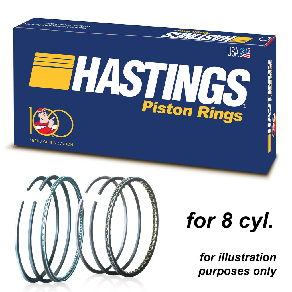 Hastings 2M5296 piston rings x8 for BMW M62B44 540i 740i 840i X5 4.4i