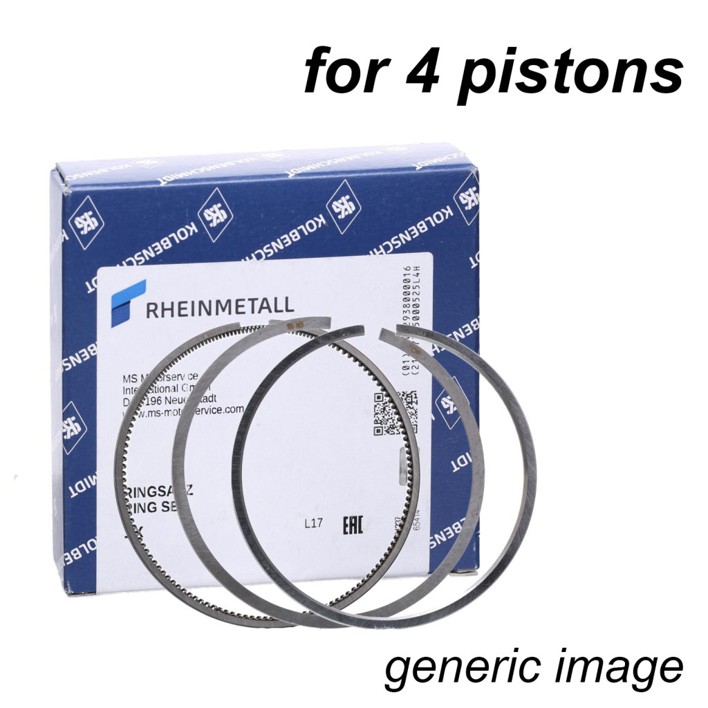 KOLBENSCHMIDT upgraded piston rings x4 for VW Audi 1.8 2.0 TSI/TFSI CCZ CCT CXB