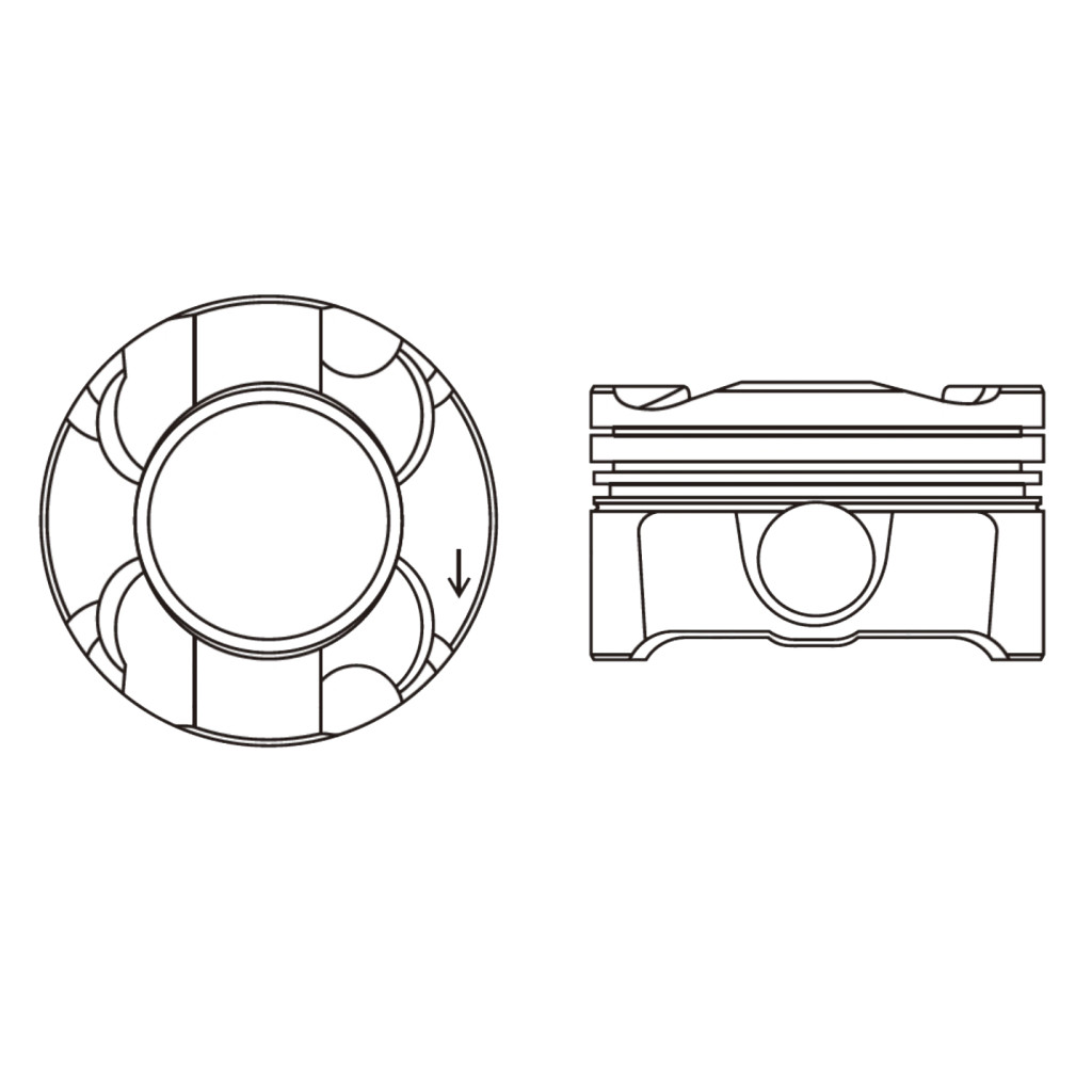Piston set for BMW 135i 335i 435i 535i Z4 X5 X6 Drive35i N54B30 N55B30 2009-