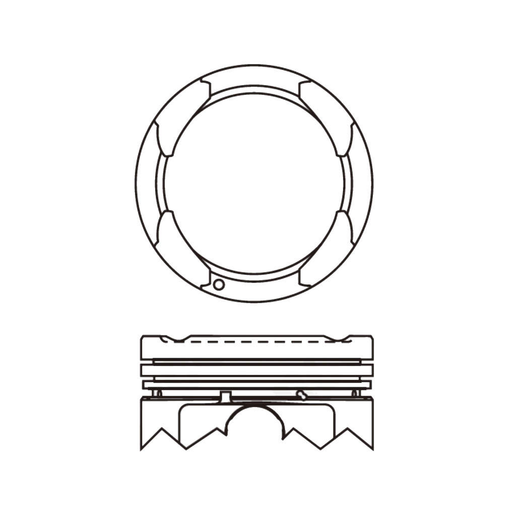 Piston set for Hyundai i10 i20 Picanto Rio Stonic 1.2 G4LA 2010-