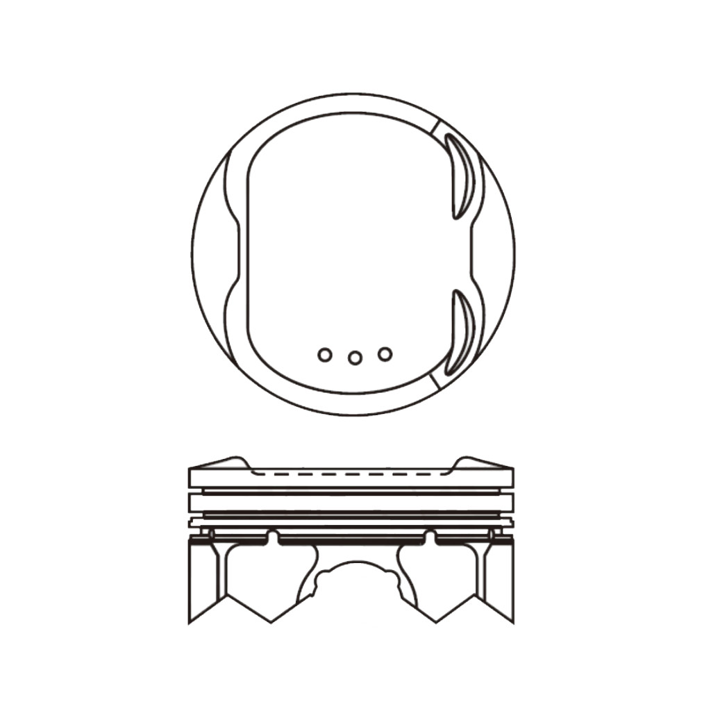 Piston set for Nissan Qashqai X-Trail Sentra Serena 2.0 MR20DE 2006-