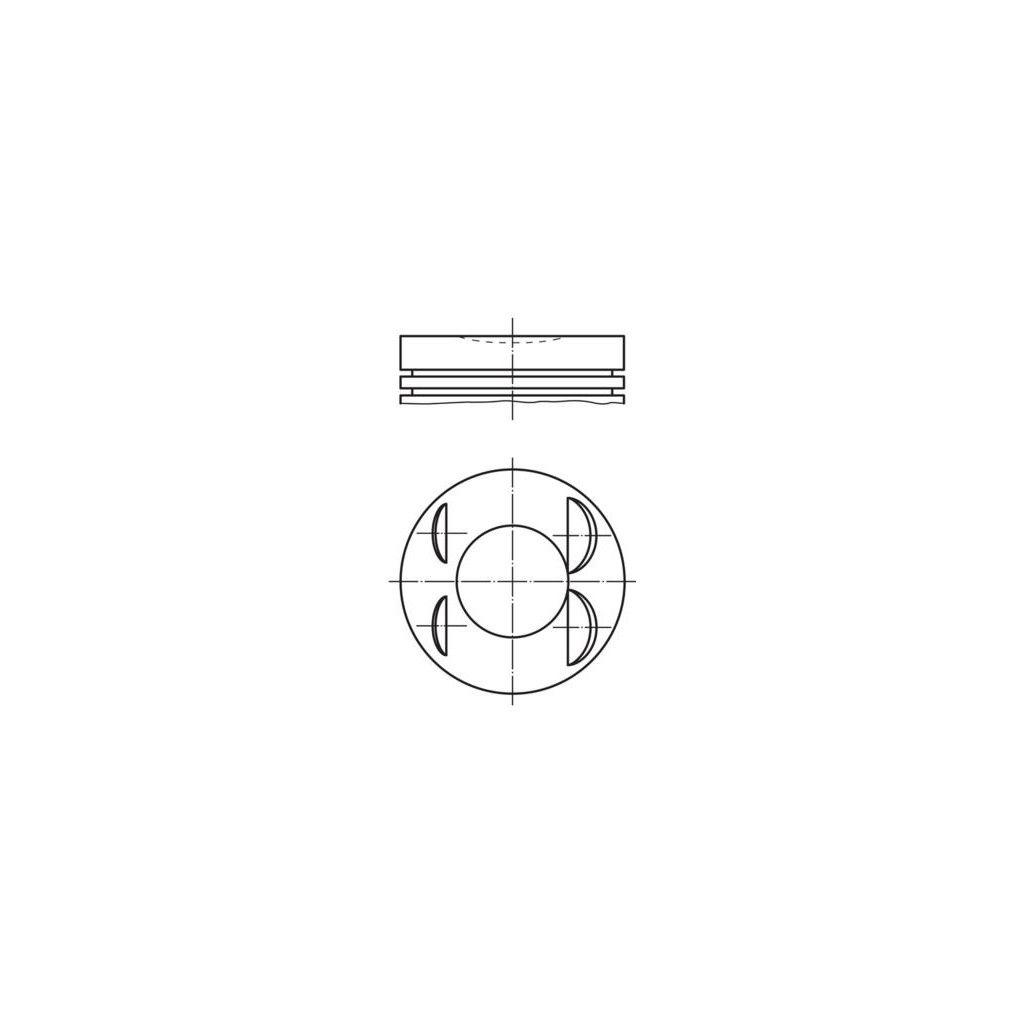 MAHLE piston 72.45 x1 for Dokker Duster Lodgy Megane Captur Clio 1.2TCe H5F