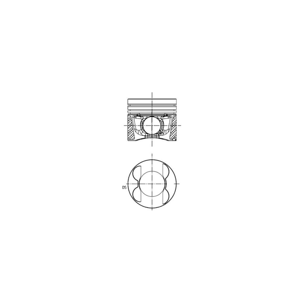 KS piston 83.50 x1 for Mercedes OM642 3.0 CDI Sprinter C E S GL ML 320 350 right