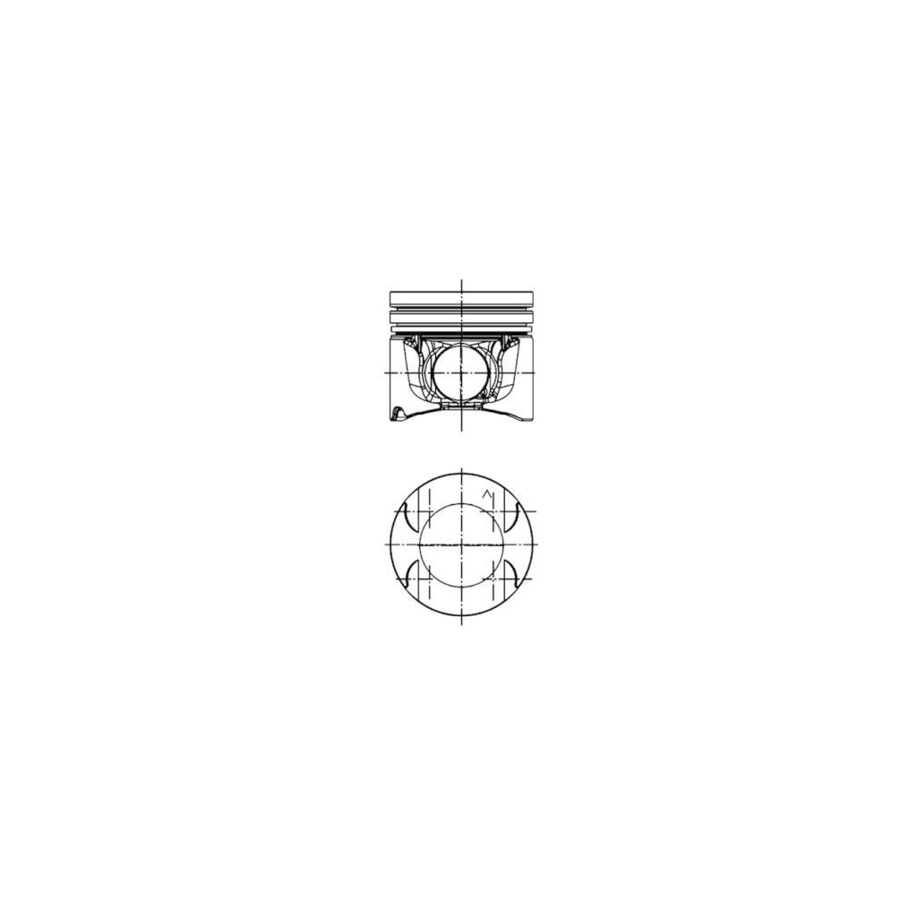 KS piston 84.50 x1 for Renault M9R Laguna Megane Trafic Vivaro X-trail 2.0L