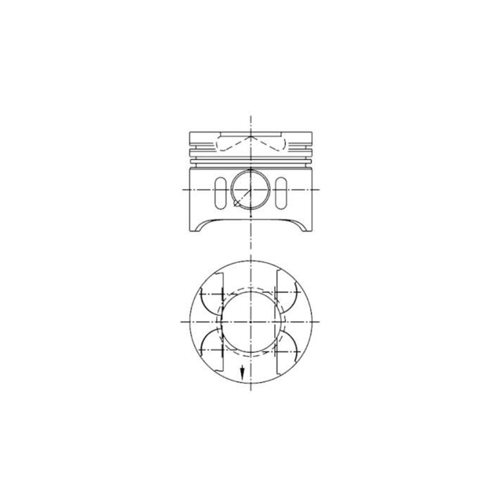 KS piston 88.50 x1 for Mercedes C-E 200-220-270 Sprinter 2.1 2.7 OM646 OM647