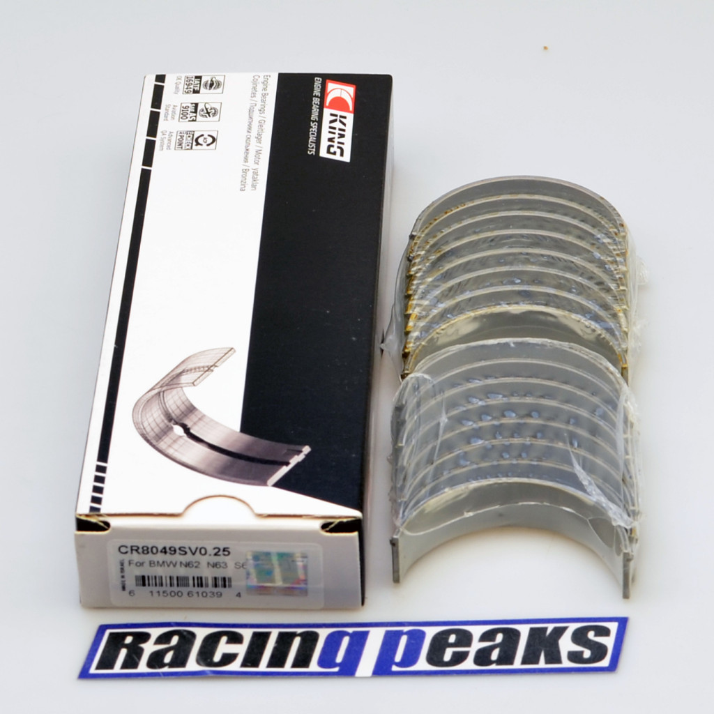 Rod bearings for BMW N62B44 N62B48 S63B44 M5 X6M 550i 650i 05/2005-03/2011