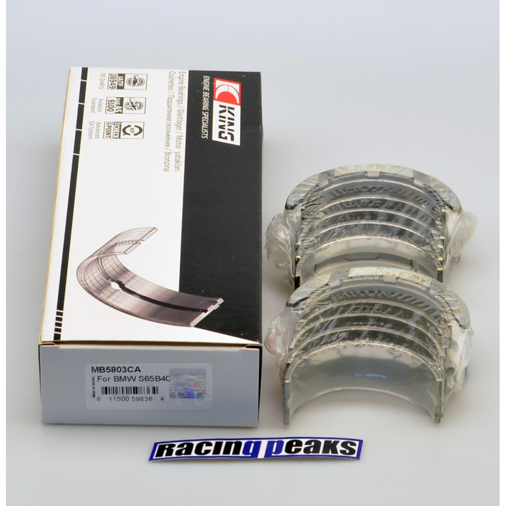 Main bearings for BMW S65B40 M3 4.0 v8 32v King MB5803CA