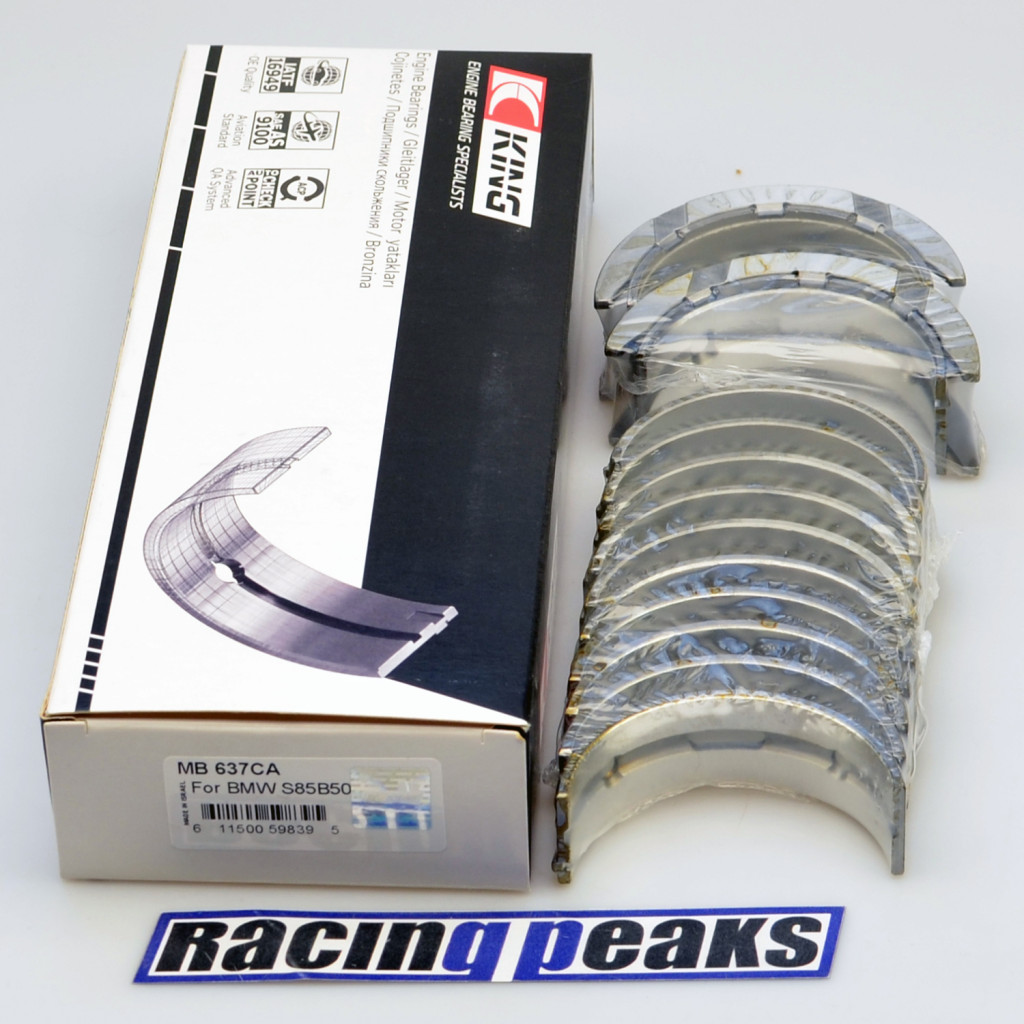 Main bearings for BMW S85B50 M5 E60 M6 E63 5.0 v10 40v King MB637CA