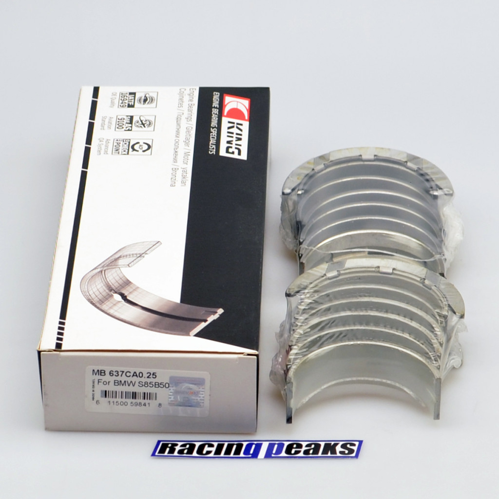 Main bearings for BMW S85B50 M5 E60 M6 E63 5.0 v10 40v King MB637CA