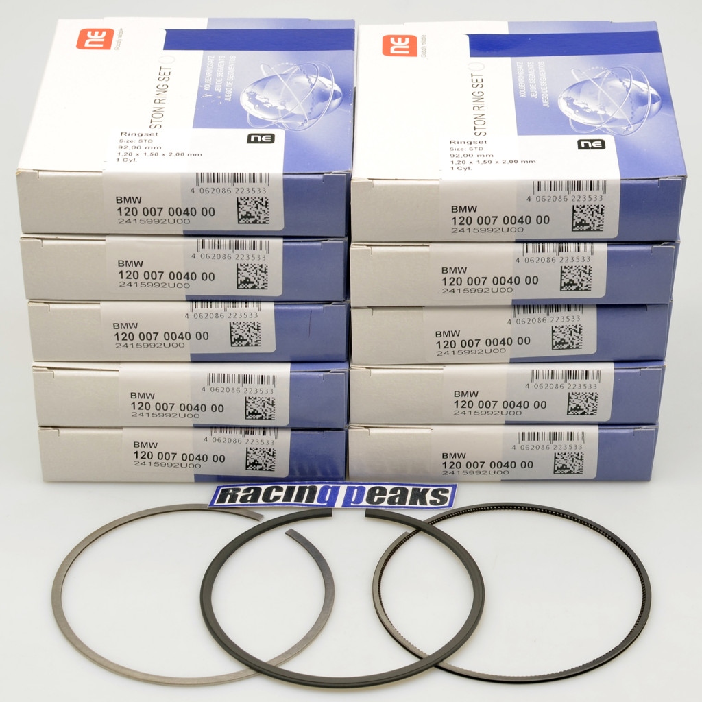 Piston rings x10 for BMW S85B50 M5 M6 5.0L v10 11257840940