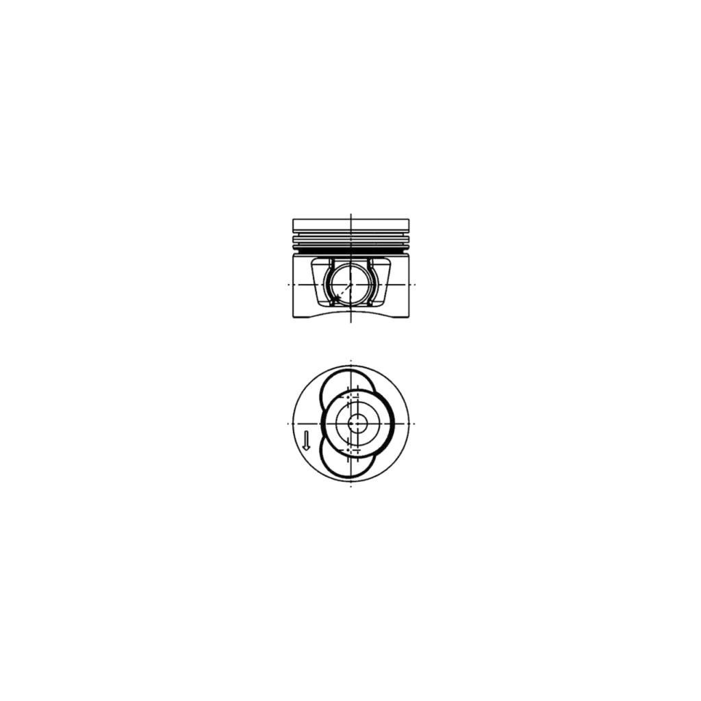 KS piston 81.50 x1 for VW Crafter 2.5TDi 2006- BJJ BJK CEBA CEBB