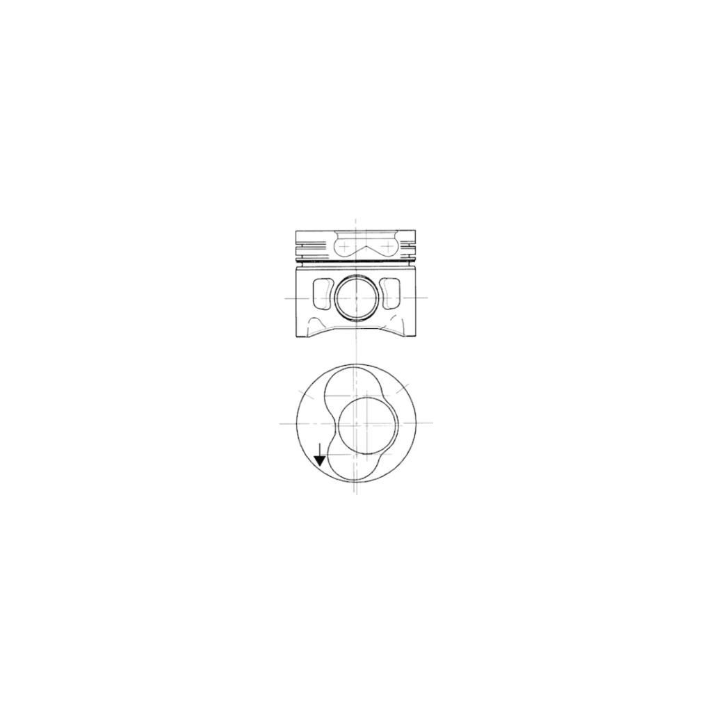 KS piston 80.00 x1 fits VW Audi A3 A4 Caddy Golf Passat Sharan 1.9TDI ASV AHU 1-2