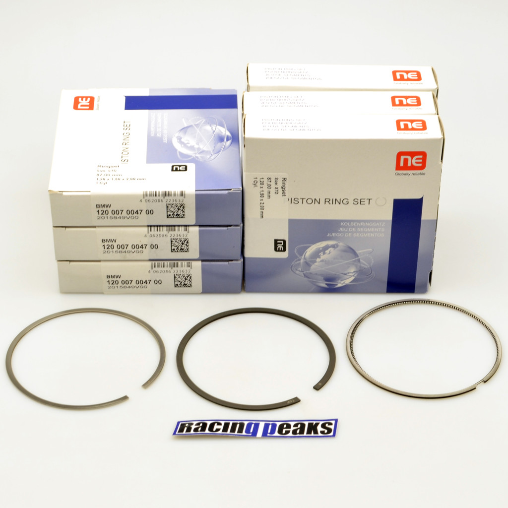Steel nitrided piston rings x6 fits BMW S54B32 M3 Z3 Z4 S54 3.2L
