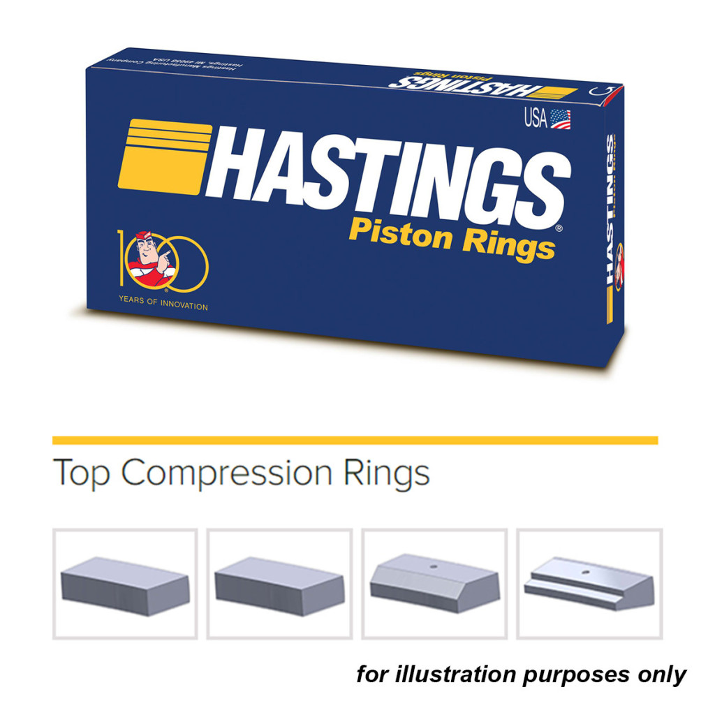 Hastings 2C5384 piston rings x6 fits Hyundai Kia 2.7L 6GBA-G6A5 86.70 STD