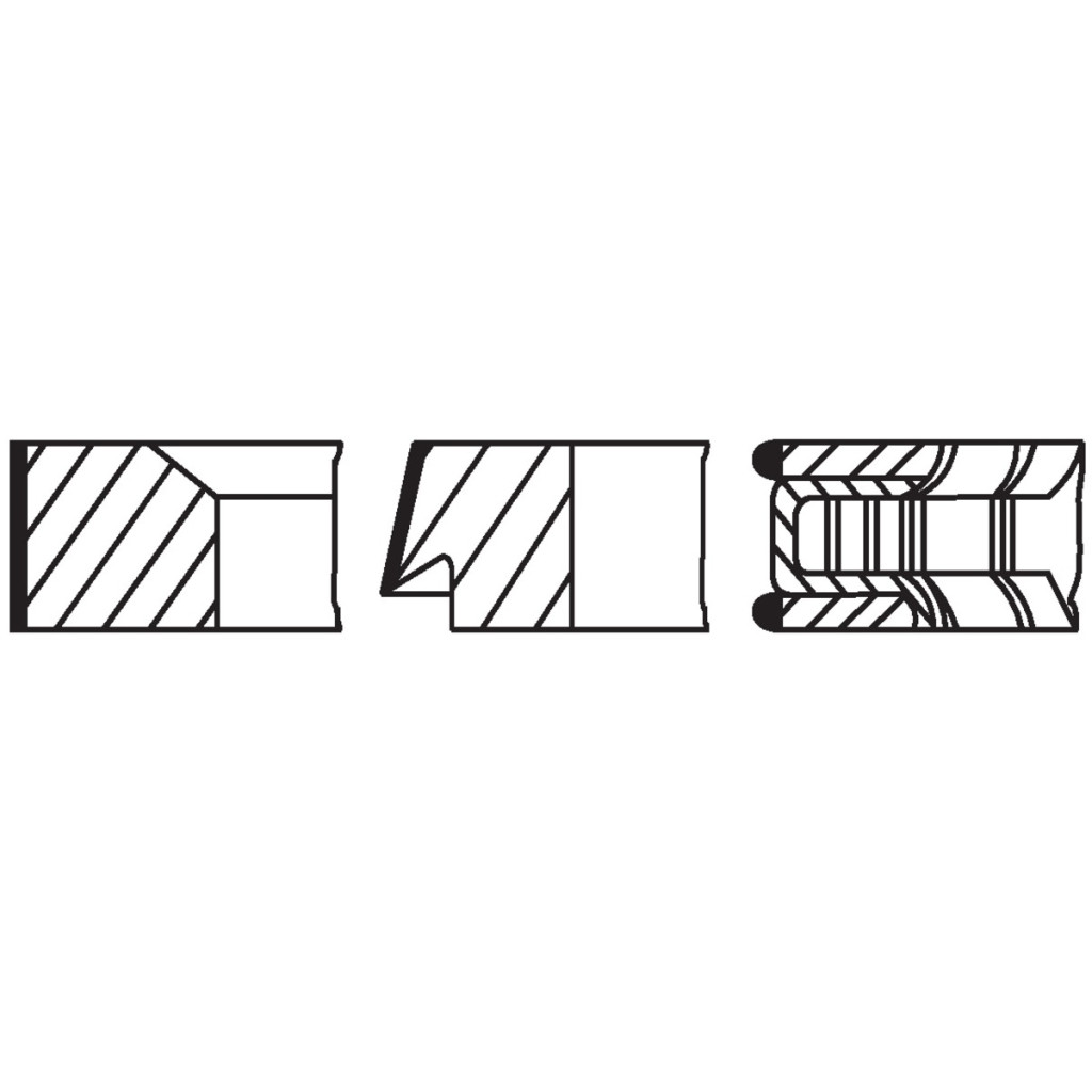 MAHLE piston rings x4 fits Peugeot 207 208 308 RCZ 508 3008 PSA Prince EP6 1.6L