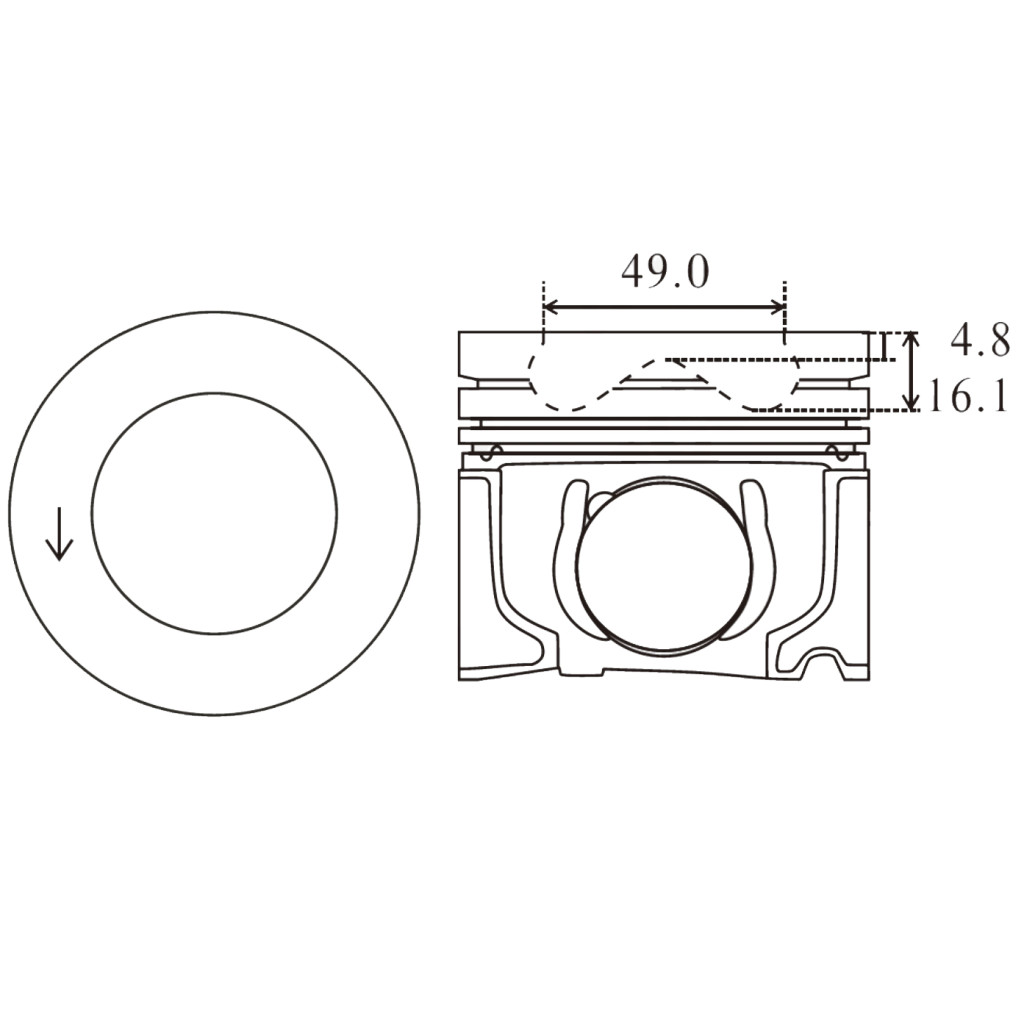 Piston set fits BMW 325d 330d 525d 530d X3 X5 X6 30d M57D30 2002-13 306D3