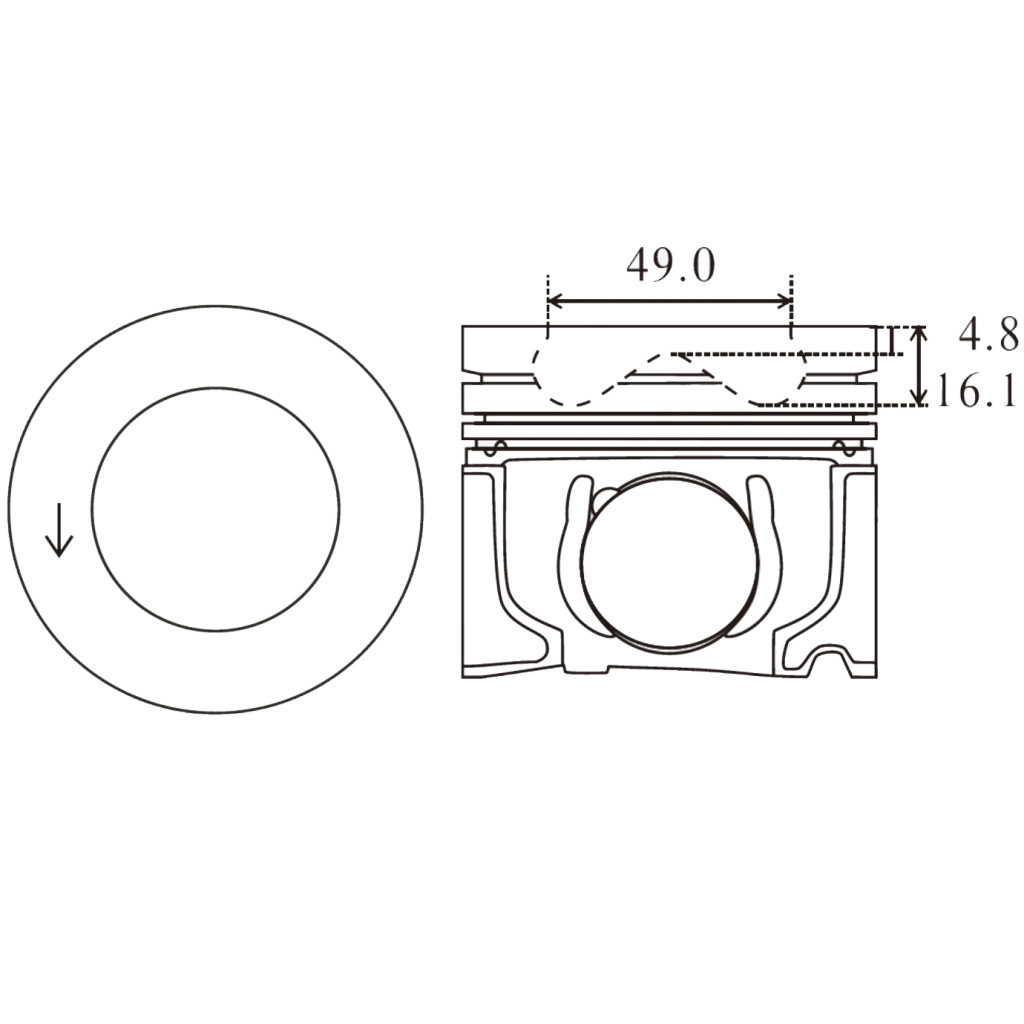 Piston set fits Land Rover Velar Evoque Discovery D200 D240 SD4 204DTA 2015-