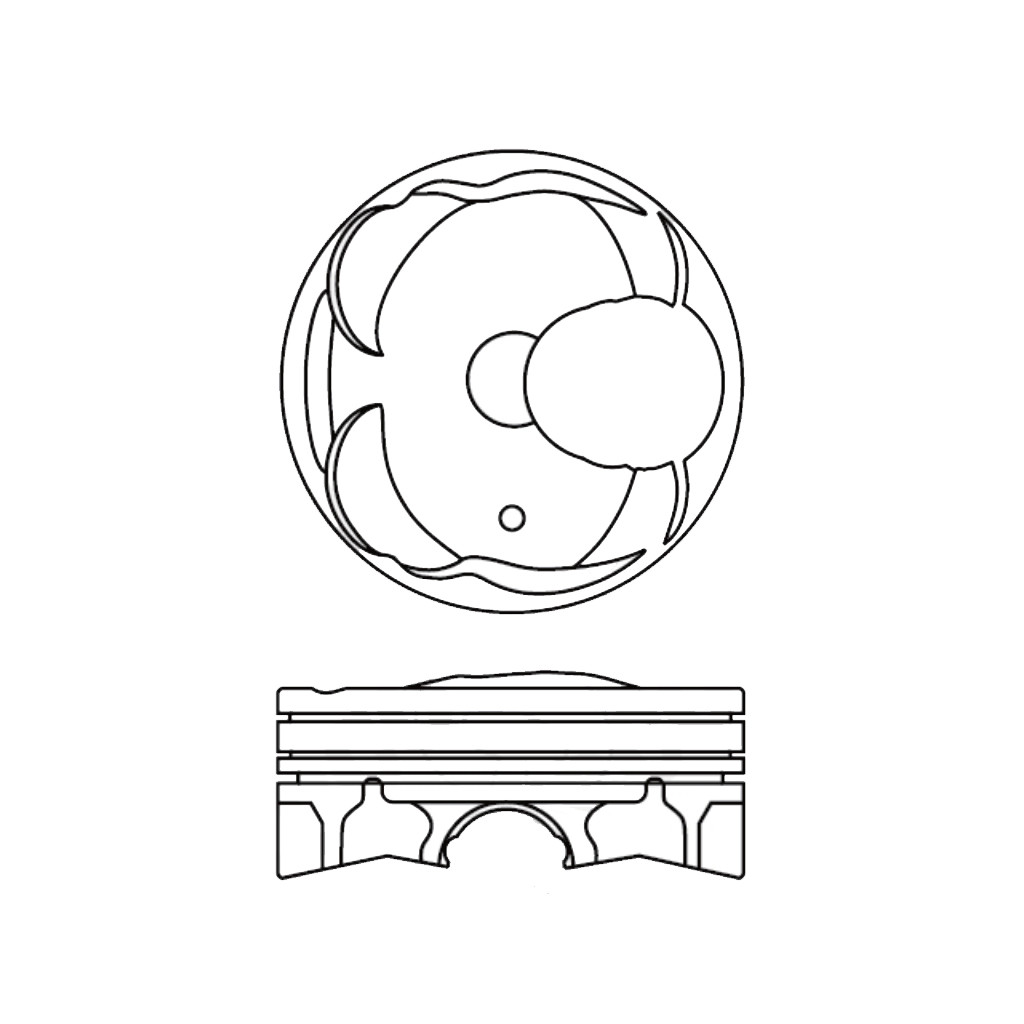 Piston set fits Nissan Qashqai X-Trail Rogue 2.0 MR20DD 2014- 16v