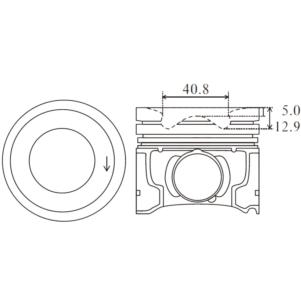 Piston set fits Opel Astra Combo Grandland Croslland Zafira Vivaro 1.5 CDTi 2018-