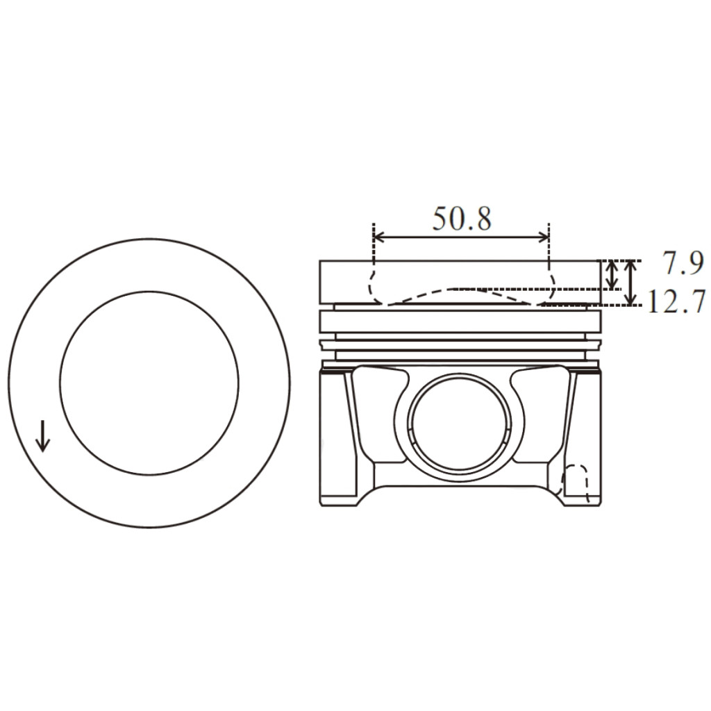 Piston set fits VW Audi A3 A4 A5 A6 Q5 Golf Touran Passat T5 2.0TDI 2004- CAHA