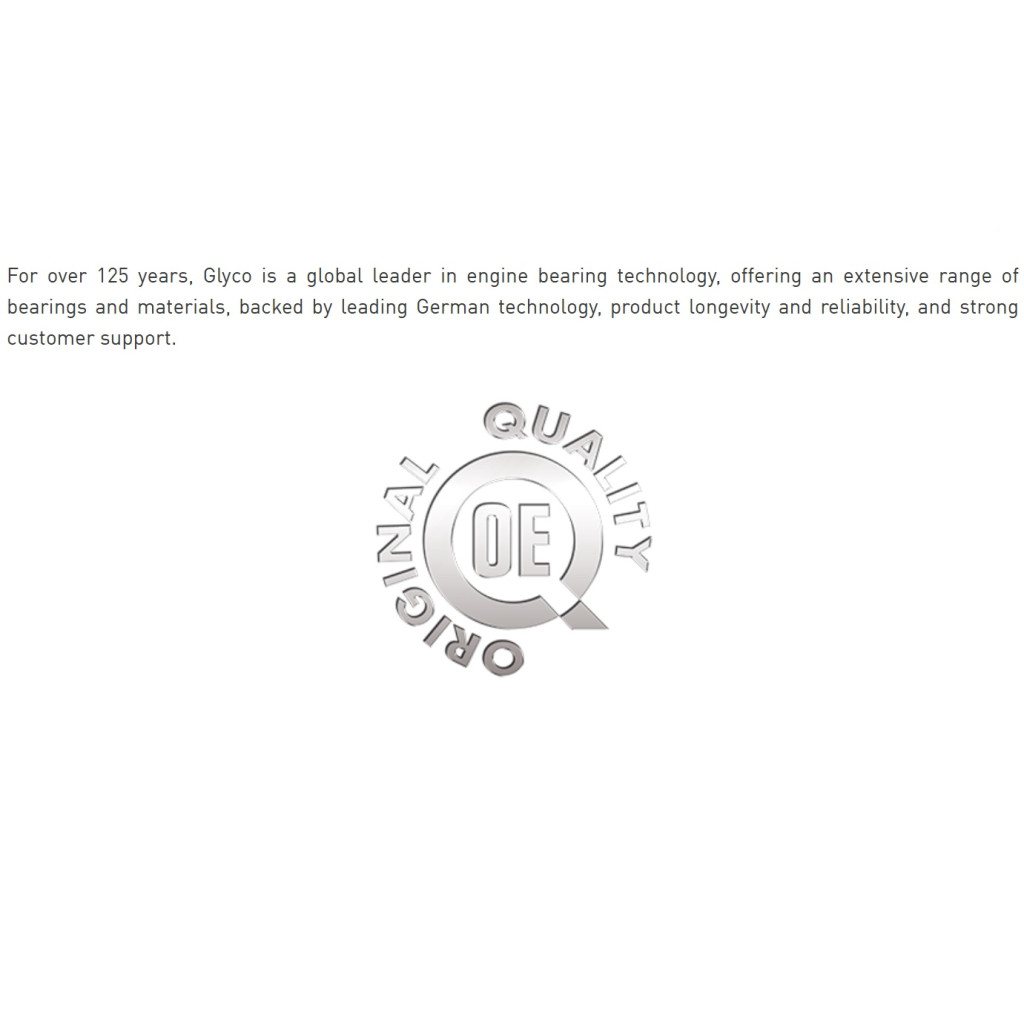 BMW M5730 D2 D3 D4 D5 330d 530d 535d X5 X6 30d 2003- main bearings Glyco H1238/7