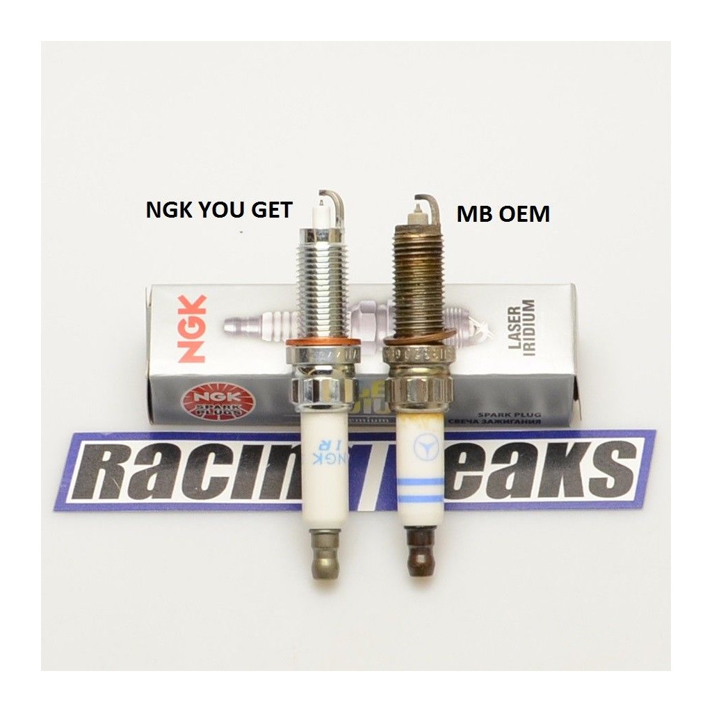 Iridium one step colder spark plugs x8 fits Mercedes M278 M157 4.7L 5.5L V8 AMG