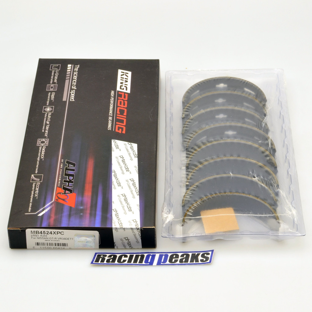 Polymer coated alpha main bearings fits Nissan VR30DDTT VR38DETT VQ35HR VQ37VHR