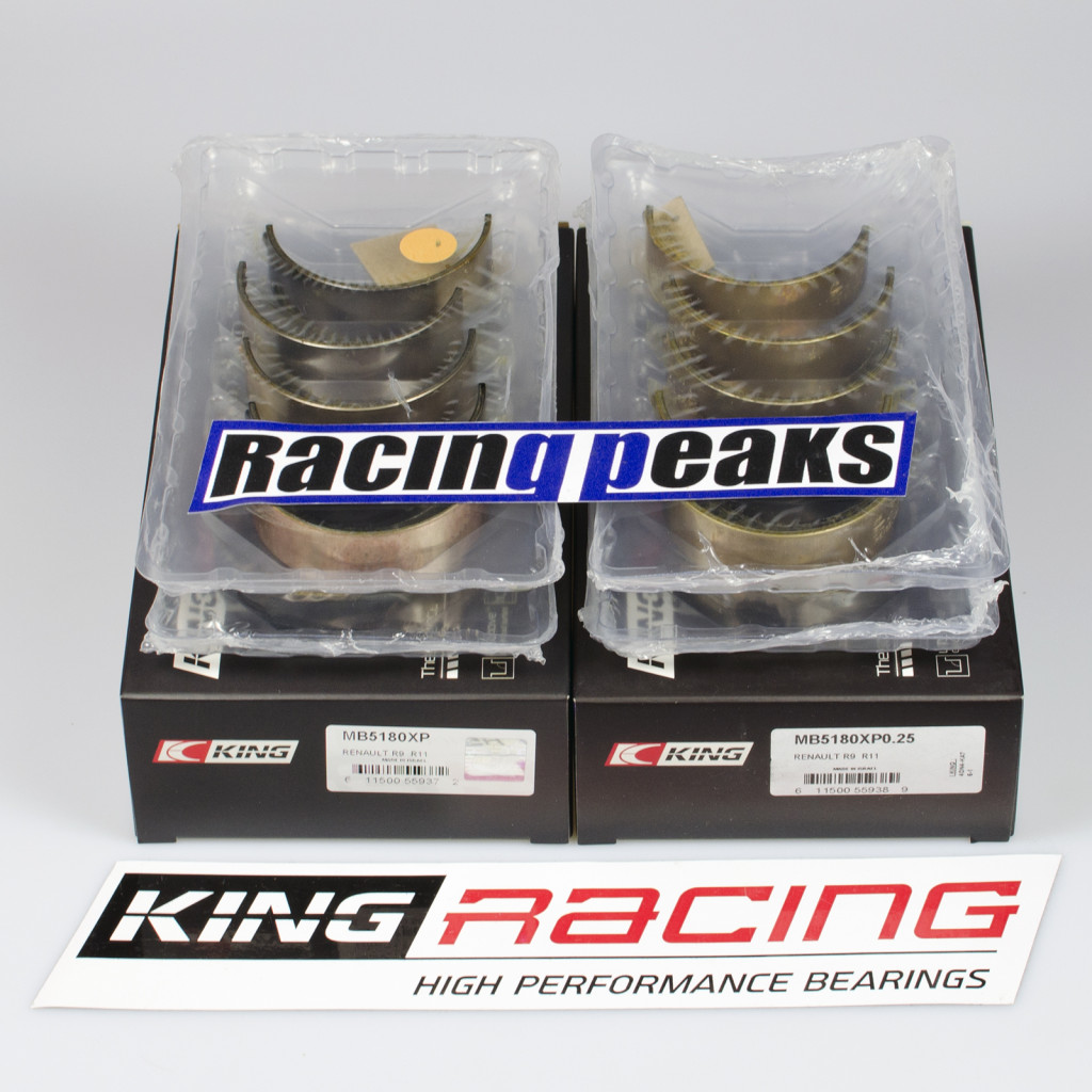 King Racing MB5180XP main bearings fits Renault 1.8L 2.0L 8v 16v F7P F7R F4R