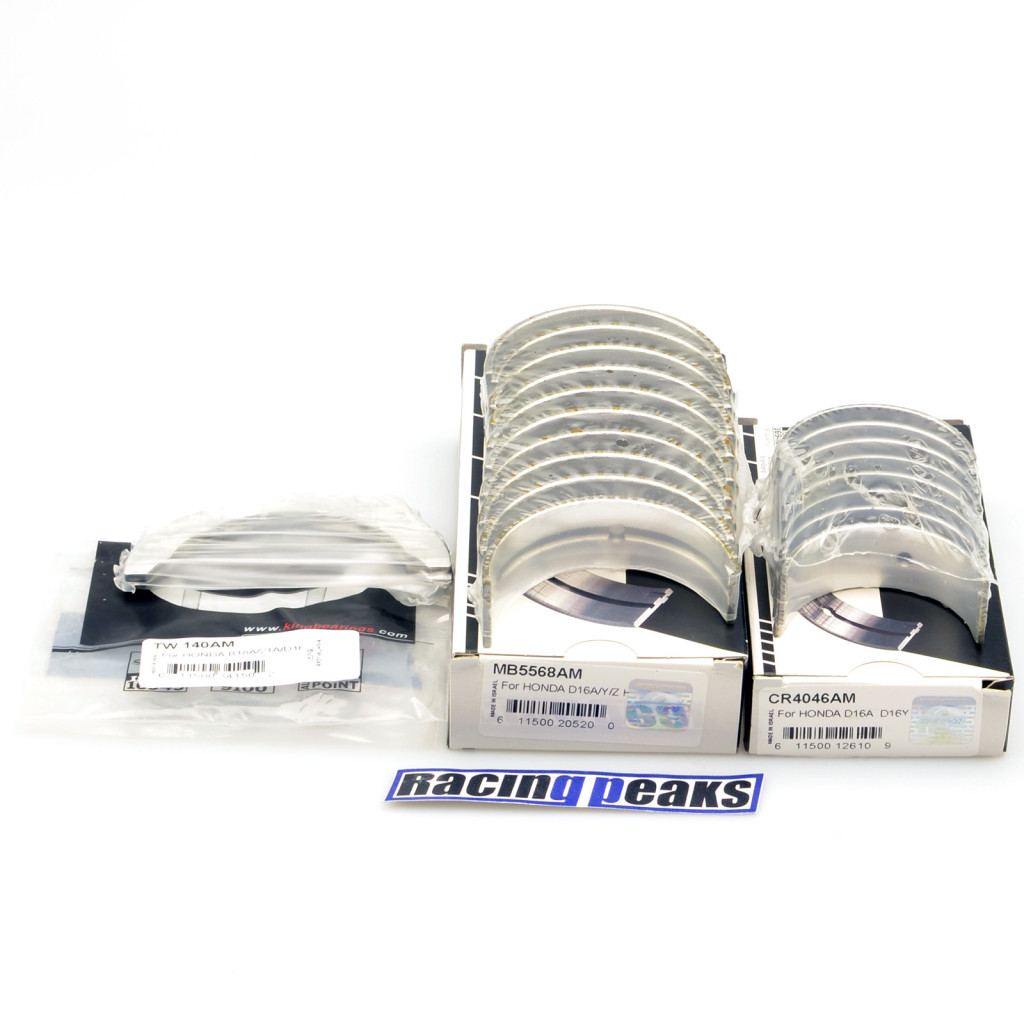 Main rod bearings fits Honda Acura 1.6L D16A6 D16Y5 D16Y7 D16Y8 D16Z6 1986-2000