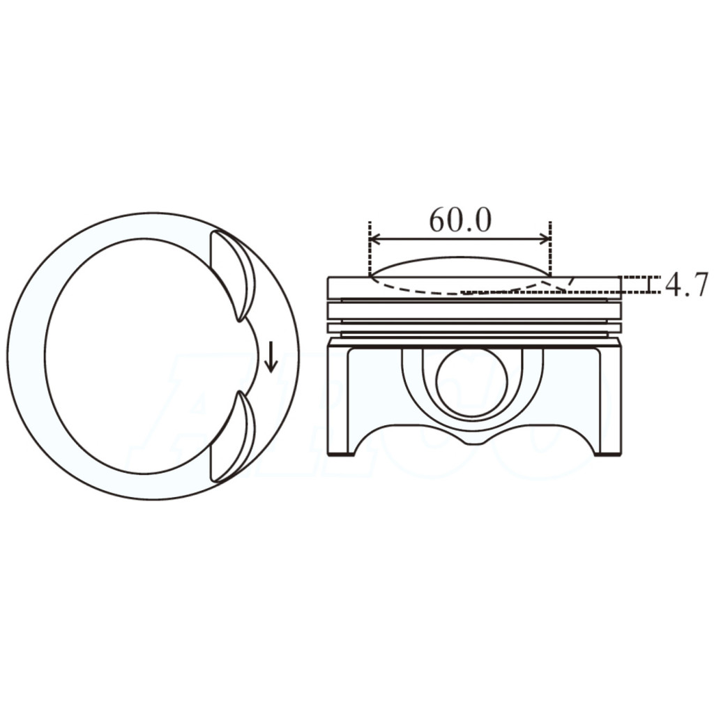 Piston set fits Audi A3 A4 A5 TT Golf Passat 1.8T 2006-17 BZB BYT CABA CABB CABD
