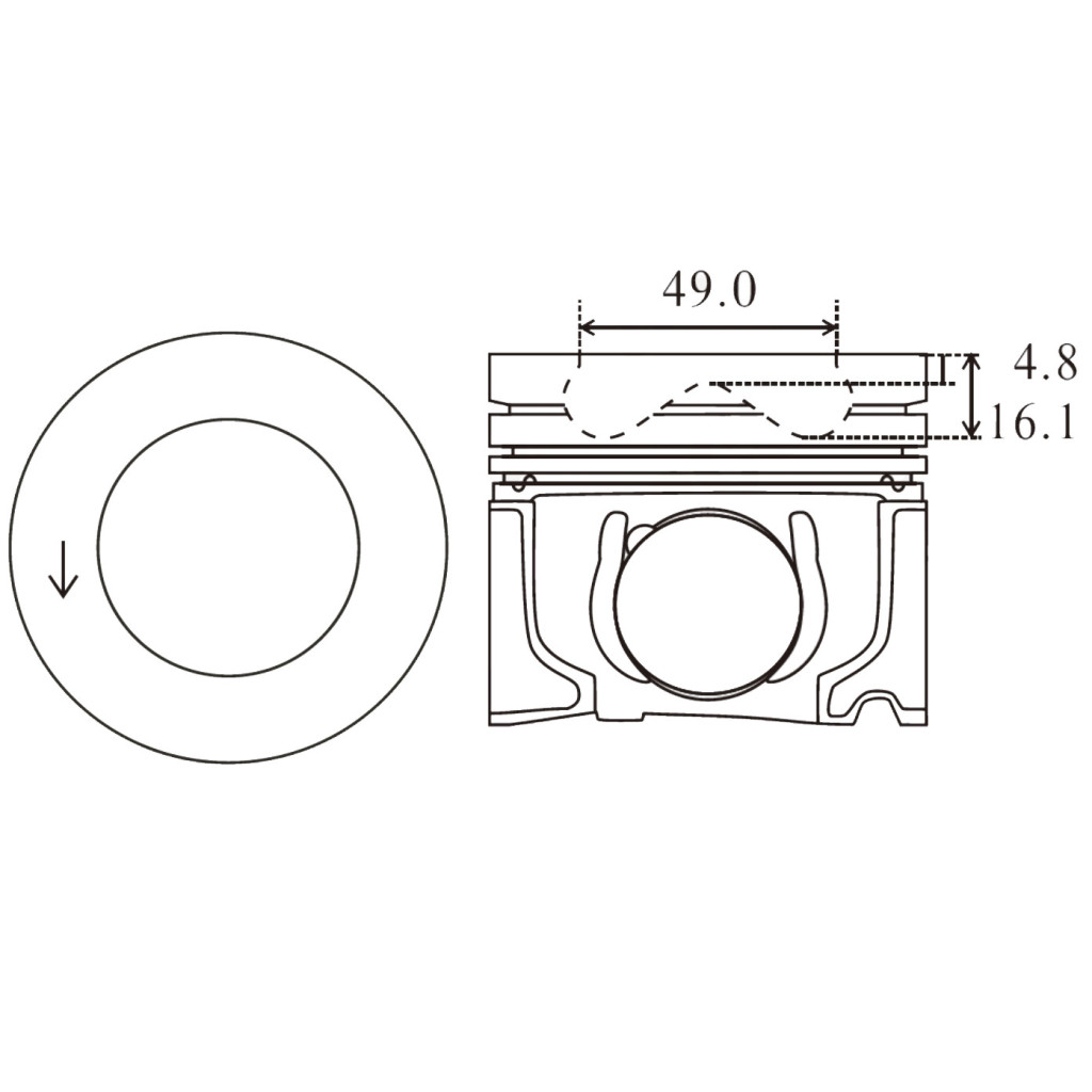 Piston set fits BMW 325d 330d 525d 530d X3 X5 X6 30d M57D30 2002-13 306D3