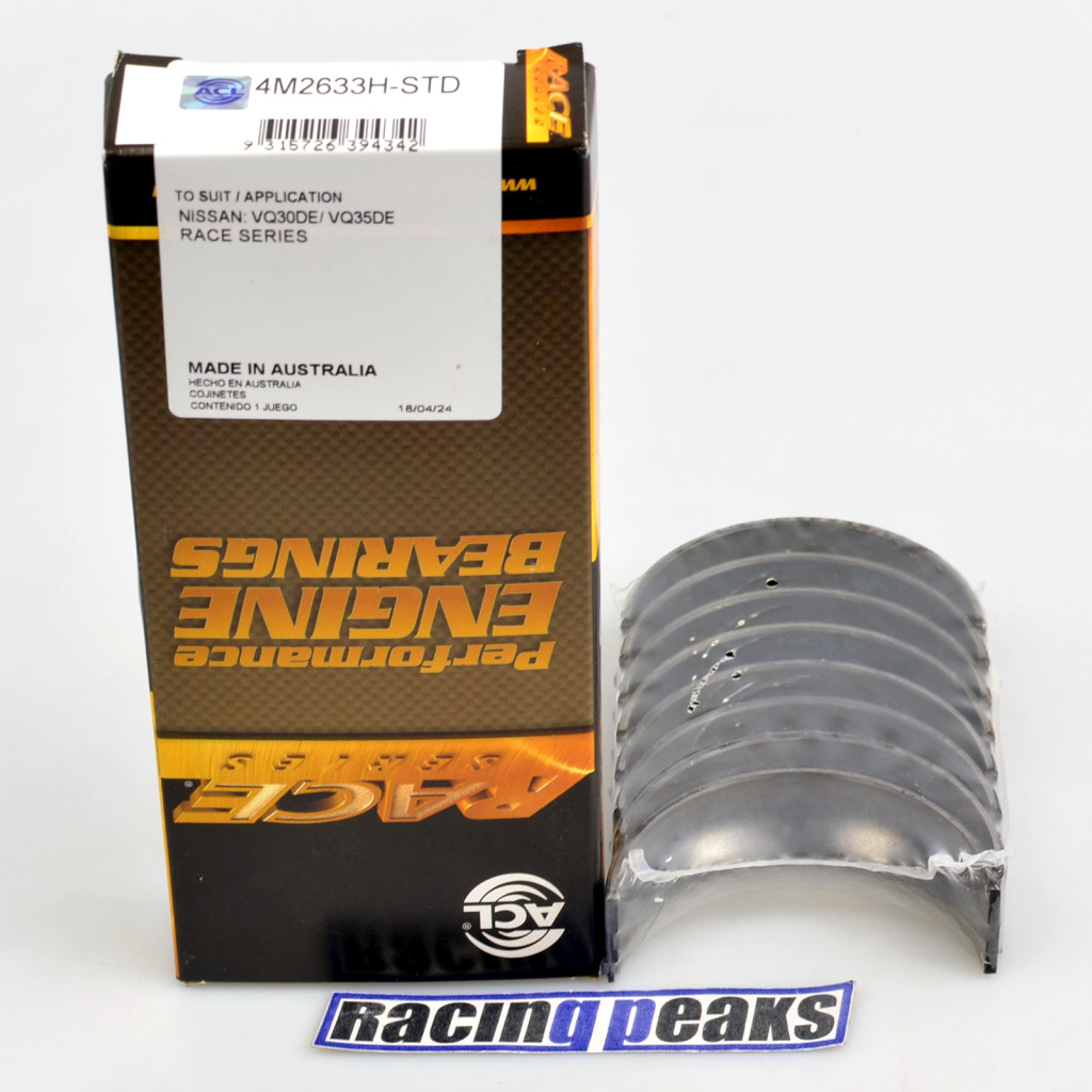 ACL Race 4M2633H main bearings fits Nissan VQ20 VQ25DE VQ30DE VQ30DET VQ35DE