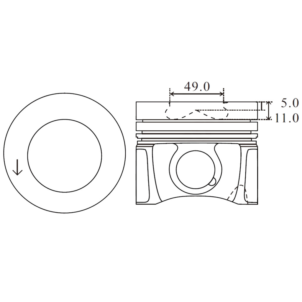 Piston set fits VW Audi A1 A3 Passat Golf Caddy 1.6 TDi 2012- CXXB CRKB