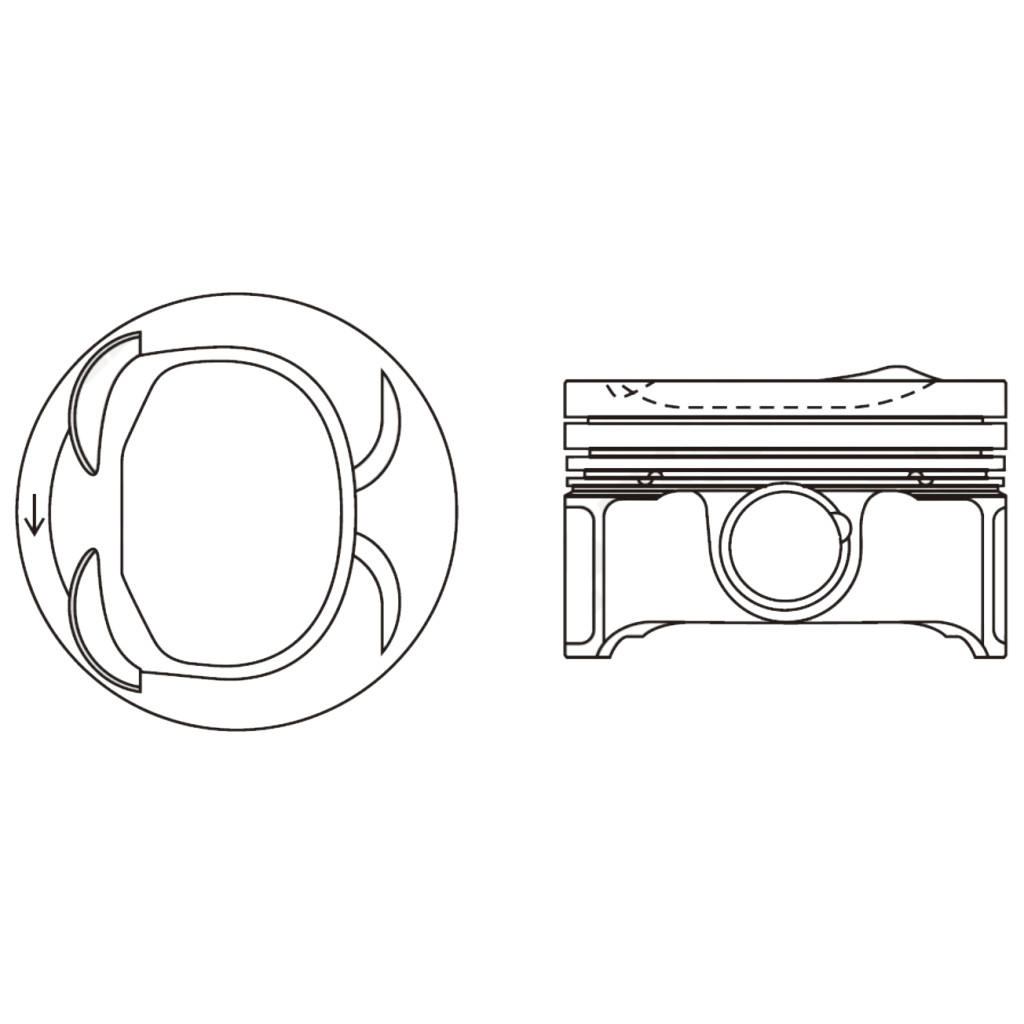 Piston set fits VW Golf Jetta Scirocco Passat Tiguan 1.4TSi BMY CAVD CTHD 2006-