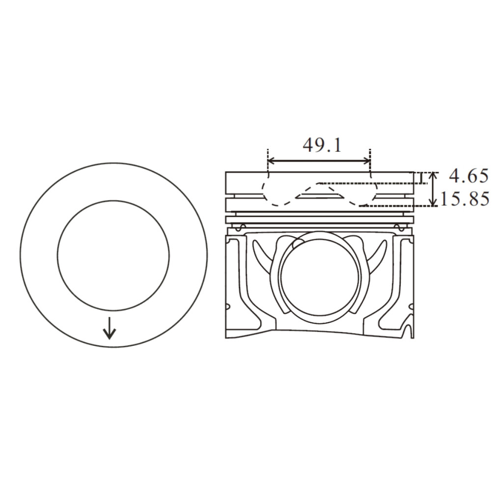 Piston set fits Land Rover Velar Evoque Discovery Defender 204DTA AJ20D4