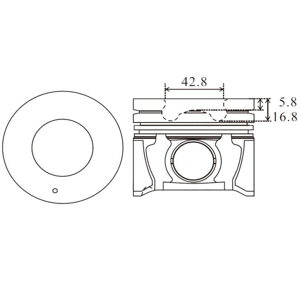 Piston set fits KIA Ceed Sportage Carens Magentis Cerato 2.0 CRDi D4EA 2004-