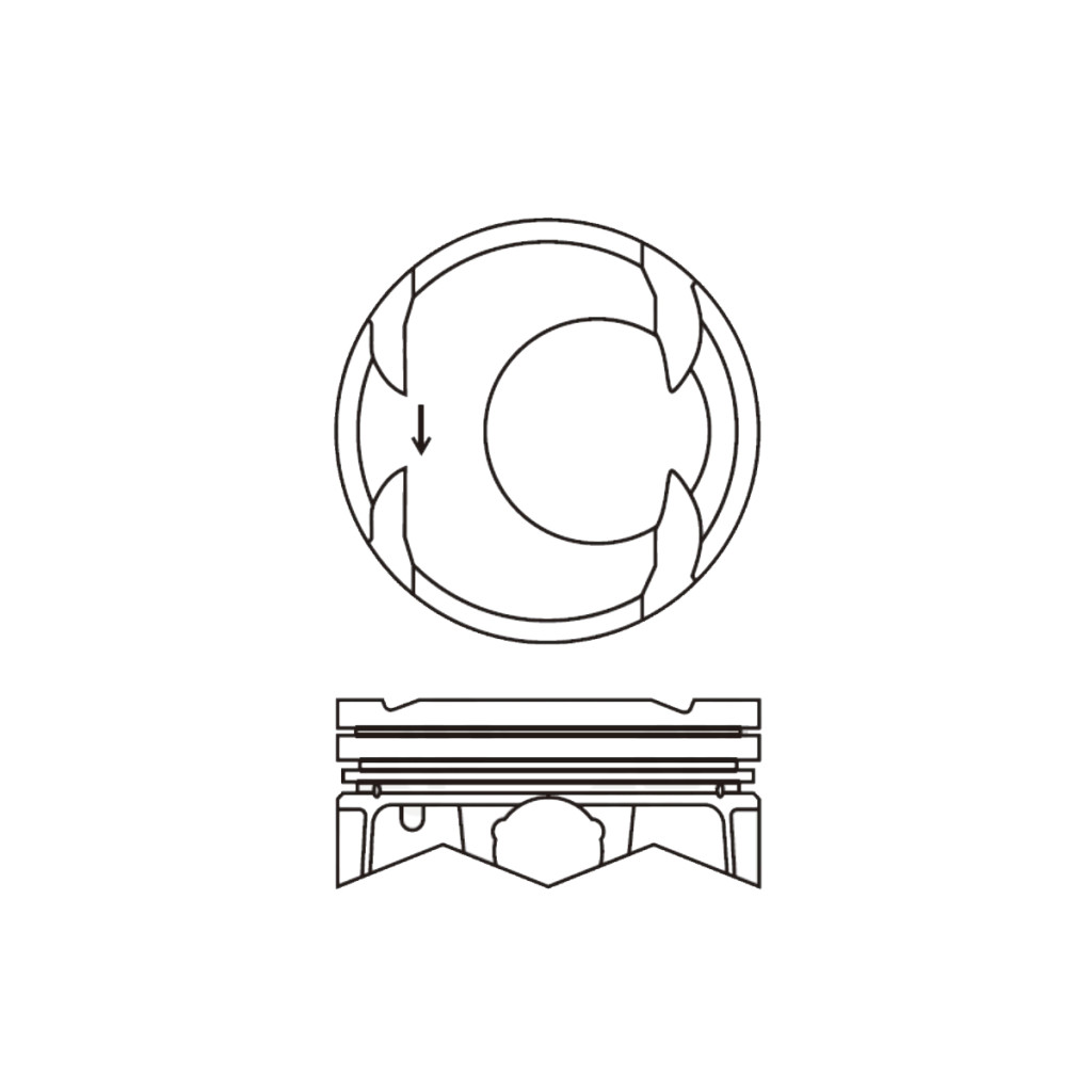 Piston set fits KIA Ceed Cerato Soul Xceed Sportage 1.6 T-GDI G4FJ 2012-