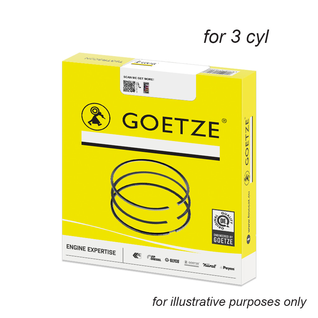 Piston ring set fits Ford Fiesta Focus Ecosport B-Max C-Max 1.0 EcoBoost 2012-